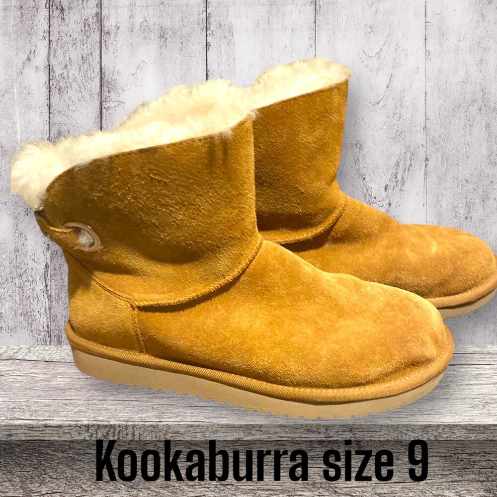 Koolaburra by UGG Women's Remley Mini Chestnut Ankle Boots Suede 1105809